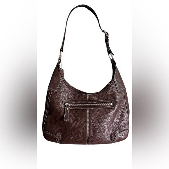 Coach Bags Coach F3956 Dark Brown Shoulder Bag Turnlock Vintage